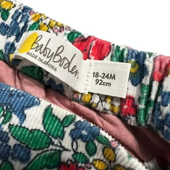 Baby Boden 18-24m Liberty Print Corduroy Bloomers Shorts - Picture 5 of 6
